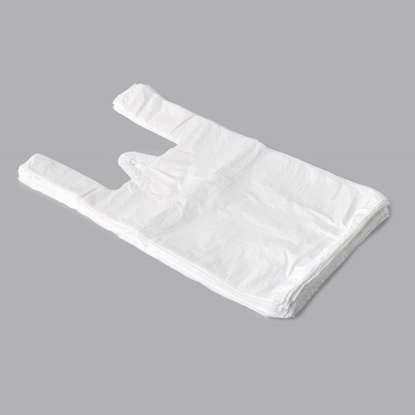 Picture of Maisiņi 24+12x45cm ar rokturiem, HDPE, 10my, 100 gab.