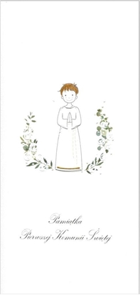 Изображение MAK Karnet Komunia DL K18 - Chopiec alba