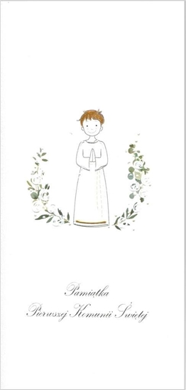 Изображение MAK Karnet Komunia DL K18 - Chopiec alba