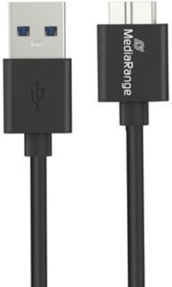 Picture of MediaRange Kabel adujcy USB-A na Micro-B USB 3.0 0,5m czarny