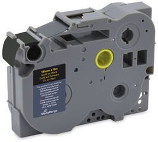 Изображение Mediarange Schriftbandka. Brother TZ-344/TZe-344 18mm 8m sw
