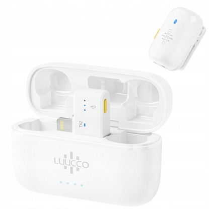 Attēls no Mikrofon Luucco MiniPods K2 Lightning biay 2 szt. + etui (SB11226)