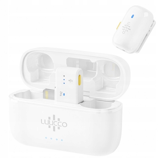 Picture of Mikrofon Luucco MiniPods K2 Lightning biay 2 szt. + etui (SB11226)