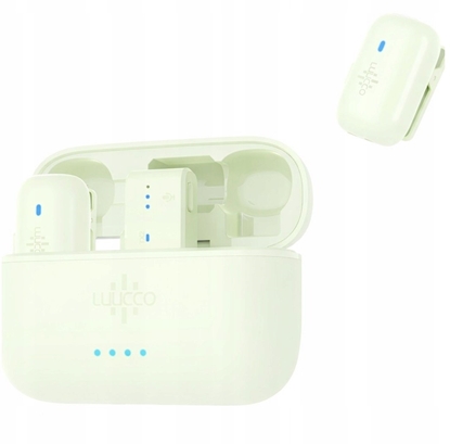 Attēls no Mikrofon Luucco MiniPods K2 USB-C zielony 2 szt. + etui (SB11228)