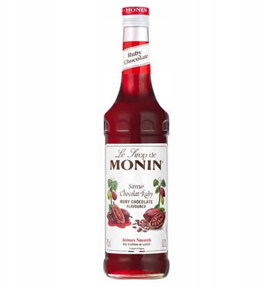 Изображение Monin Syrop RUBY CHOCOLATE MONIN 0,7 L - czekolada Ruby