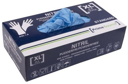 Picture of Multi Rkawice jednorazowe Prime Source STANDARD str XL bez pudru Nitril AQL 1.5 niebieski,100 stk/pk