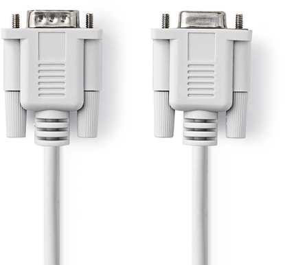 Изображение Nedis Kabelis DB9:M - DB9:F 1.8 m 1:1 RS232