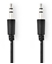 Attēls no Nedis Nedis CAGL22005BK10 kabel audio 1 m 3.5mm Czarny