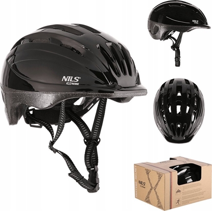 Изображение Nils Extreme MTV62J CZARNY ROZM. S(48-52CM) KASK DZIECICY NILS EXTREME