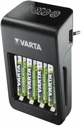 Изображение Ni-MH VARTA LCD PLUG CHARGER PLUS 57687 + 4 x R6 / AA 2100 mAh 1 gb.