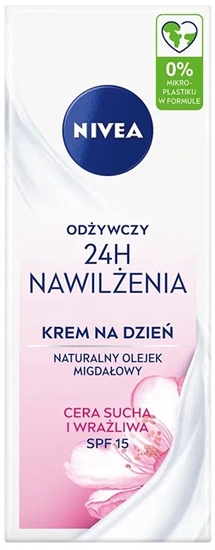 Picture of NIVEA_Odywczy krem na dzie 24H nawilenia cera sucha i wraliwa SPF15 50ml
