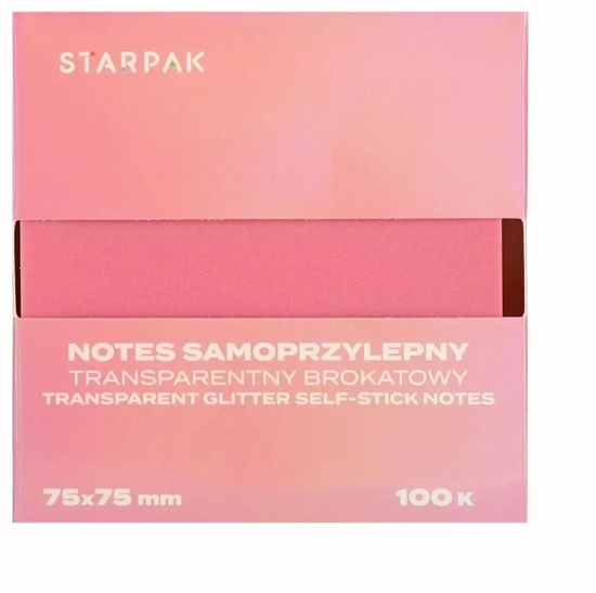 Picture of NOTES SPRZYL 75X75/100K TRANSP BROKROZ STK12/360