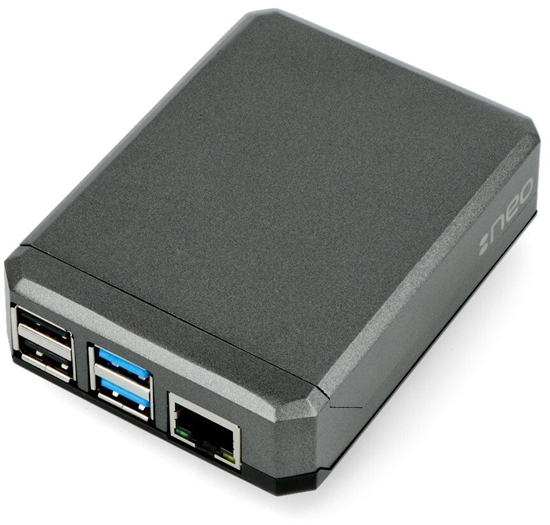 Изображение Obudowa Argon40 Obudowa do Raspberry Pi 4B aluminiowa - Argon Neo - szara}