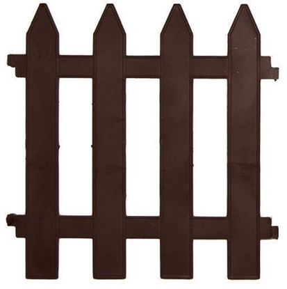 Picture of Palisada potek ogrodowy brzowy border zestaw 10 szt. 30x30 cm