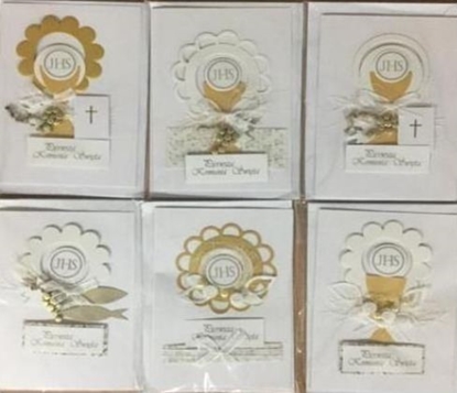 Изображение Panorama Karnet Komunia B6 rcznie robiony + koperta