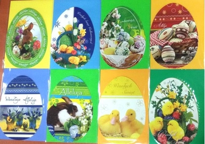 Изображение Panorama Karnet wycinany B6 Wielkanoc 'Jajko' + koperta