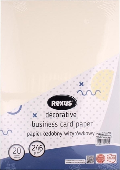 Picture of Papier wizytówkowy A4/20ark kremowy - prki