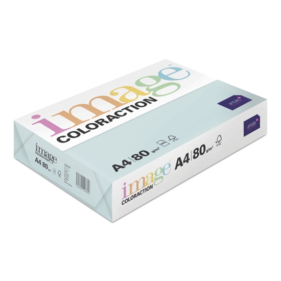 Picture of Krāsains papīrs A4, 80g/m2, 500 loksnes, Lagoon/Pale Blue, Image Coloraction