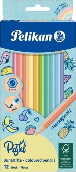 Изображение Pelikan Kredki pastelowe 12 kolorów