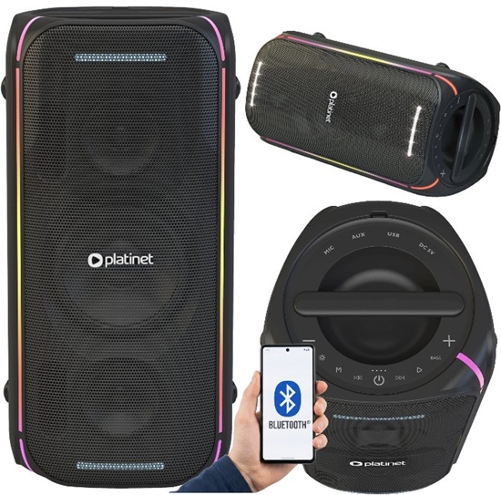 Изображение PLATINET SPEAKER PARTY 70W WITH MICROPHONE LED [46251]