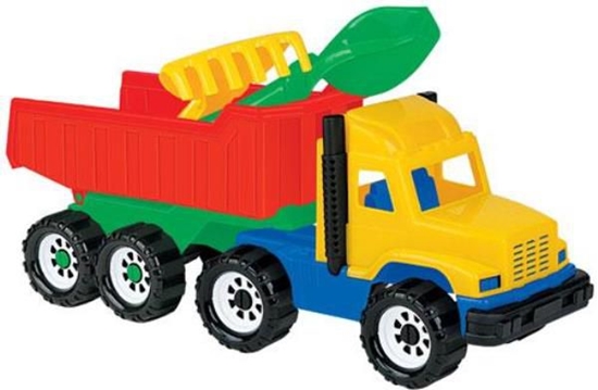 Изображение Polesie "Faworyt" wywrotka+szufelka, grabki w siatce (4192)