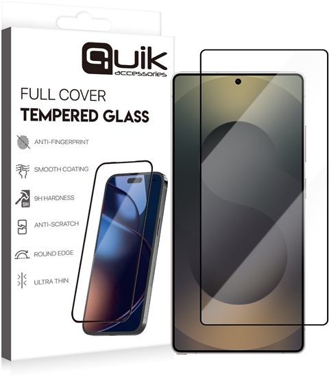 Изображение Quik Accessories Full Cover Tempered Glass for Samsung Galaxy S26 Ultra