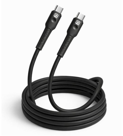 Picture of Quik Accessories QK-1011 Soft Silicone 60W Charging & Data Cable USB-C to USB-C 1m