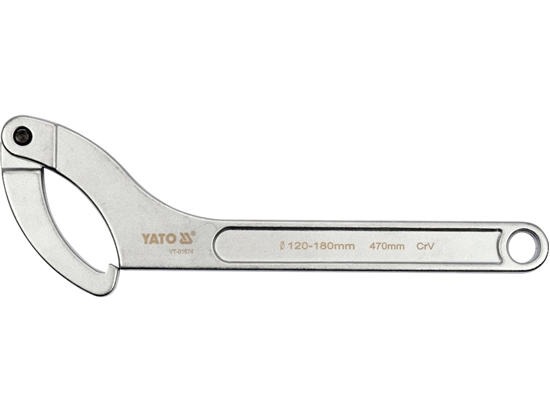 Picture of Regulējama uzgriežņu atslēga Yato YT-01674; 120-180 mm; 470 mm