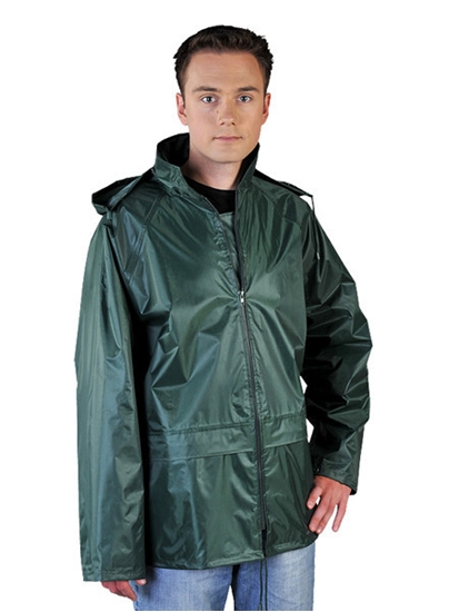 Изображение Reis Kurtka przeciwdeszczowa z kapturem XXL zielona