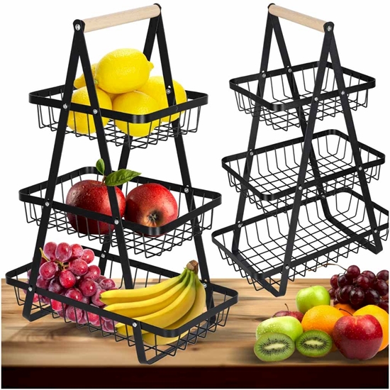 Picture of RoGer 3-Tier Fruit And Vegetable Basket