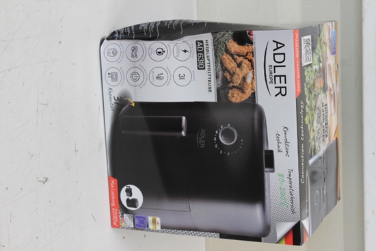 Изображение SALE OUT. Adler | Airfryer | AD 6310 | Power 2200 W | Capacity 3 L | High-volume hot-air circulation technology | Black | DAMAGED PACKAGING, SCRATCHES ON TOP
