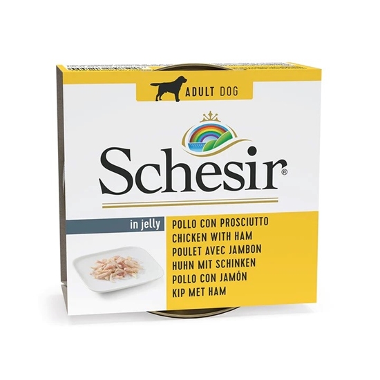 Изображение SCHESIR in jelly Chicken with ham - wet dog food - 150 g