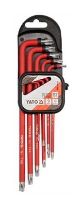 Attēls no Seškanšu atslēgu komplekts Yato YT-0563; T10-T50; 9 gab.