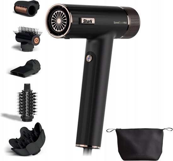 Picture of Shark | 5-in-1 High-Velocity Hair Dryer System | HD752EU SpeedStyle Pro | Number of temperature settings 5 | 1750 W | Black | Diffuser nozzle