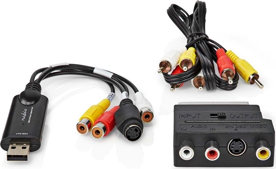 Picture of System przekazu sygnau AV Nedis Nedis VGRRU101BK karta do przechwytywania video USB 2.0