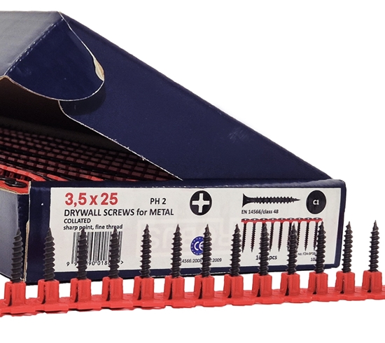 Изображение Skrūves lentēs Robus; PH2; 3,5x25 mm; 1000 gab.