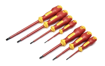 Attēls no Skrūvgriežu komplekts darbam ar spriegumu Sata ST09303; 7 gab.