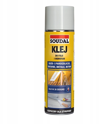 Picture of Soudal KLEJ KONTAKTOWY W SPRAYU DO FOLII I MEMBRAN 500ML.