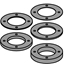 Attēls no SPACER RING KIT Ø80X8X35 FOR CUTTER HEAD 694.001/015.35