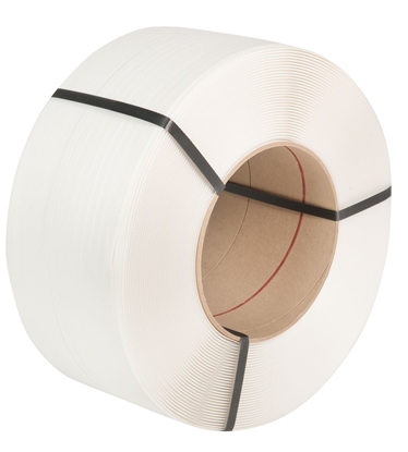 Picture of Spriegošanas lente, PP, 0,55 mm x12 mm x 3000 m, balta, serdes Ø 200 mm