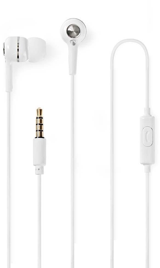 Picture of Suchawki Eko-Light Suchawki przewodowe z wtykiem 3,5 mm i wbudowanym mikrofonem biaego koloru