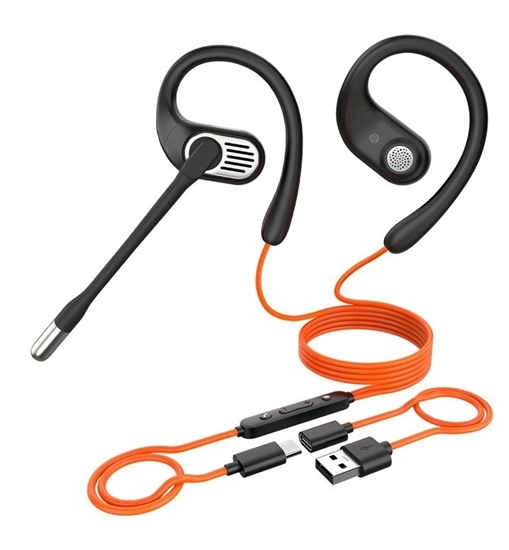 Изображение Suchawki OneOdio Przewodowe suchawki douszne OpenRock Link 10 (czarne)