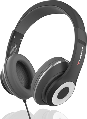 Изображение Suchawki Verbatim Verbatim 30198 suchawki/zestaw suchawkowy Przewodowa Opaska na gow Muzyka/dzie powszedni USB Type-C Czarny