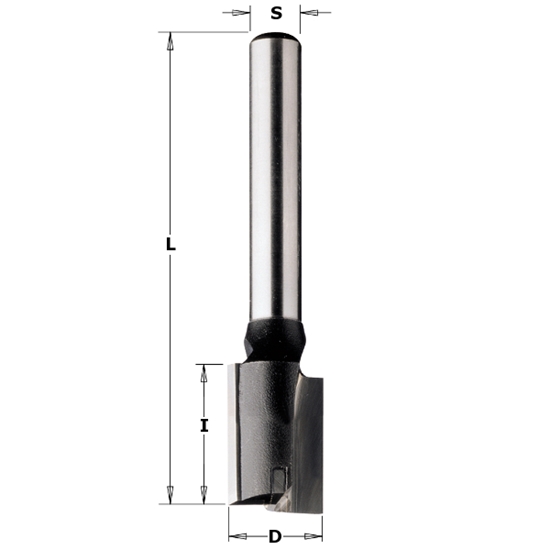 Изображение Taisnā pirkstfrēze CMT; S=8 mm; D=14 mm