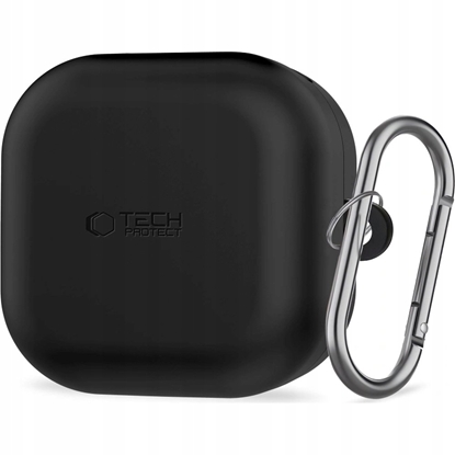 Attēls no TECH-PROTECT SILICONE HOOK SAMSUNG GALAXY BUDS 4 / 4 PRO BLACK