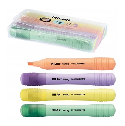 Picture of Teksta marķieru komplekts 4 pasteļ krāsas Milan