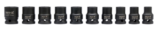 Picture of Triecienuzgaļu komplekts Yato YT-1025; 1/2''; 10-22 mm; 10 gab.