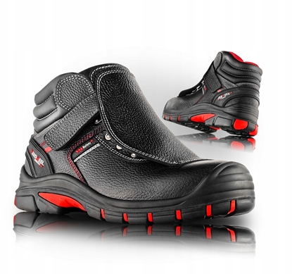 Изображение Trzewiki ochronne VM FOOTWEAR Bolton 5080-S3L, rozm. 45, czarno-czerwone