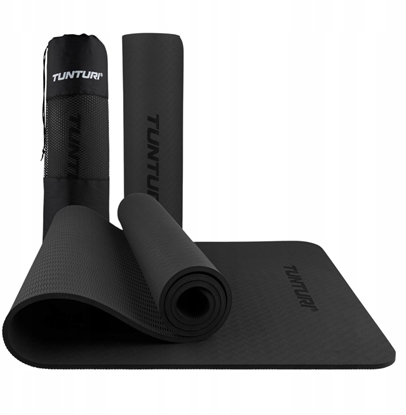 Изображение Tunturi Mata do jogi TUNTURI YOGA & FITNESS MAT 8 MM (Kolor: Czarny)