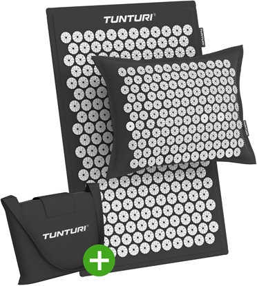 Изображение Tunturi Tunturi Pro Acupressure Mat And Pillow, Juodas